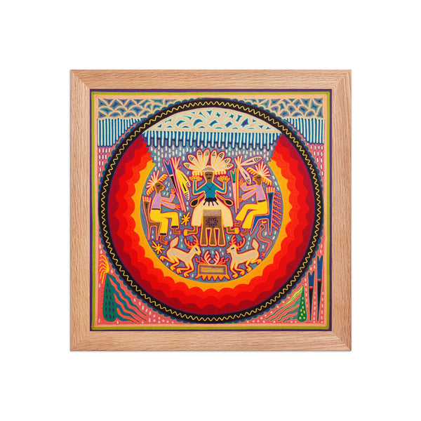 Huichol Yarn Painting Print • L - 353 - Huichol Arts