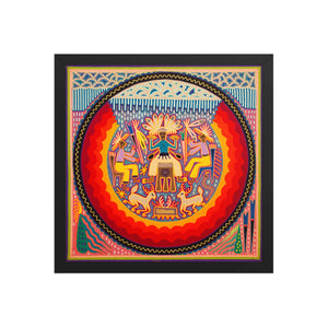Huichol Yarn Painting Print • L - 353 - Huichol Arts