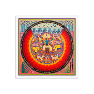 Huichol Yarn Painting Print • L - 353 - Huichol Arts