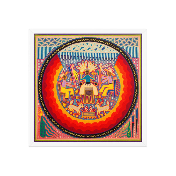 Huichol Yarn Painting Print • L - 353 - Huichol Arts