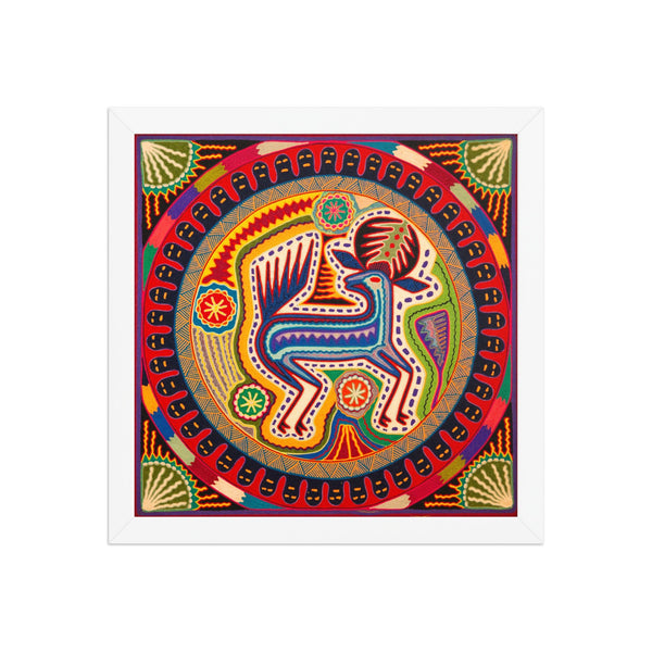 Huichol Yarn Painting Print • L - 354 - Huichol Arts