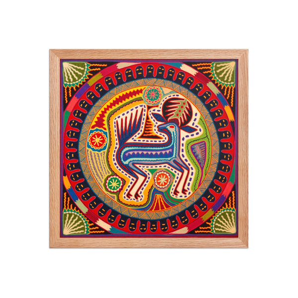 Huichol Yarn Painting Print • L - 354 - Huichol Arts