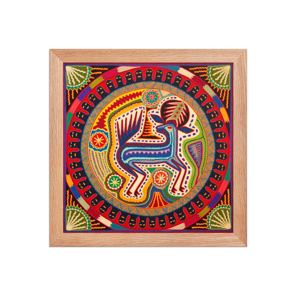 Huichol Yarn Painting Print • L - 354 - Huichol Arts