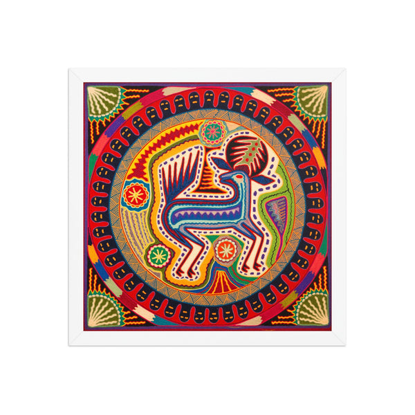 Huichol Yarn Painting Print • L - 354 - Huichol Arts