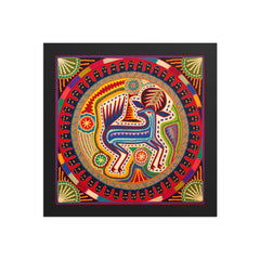 Huichol Yarn Painting Print • L - 354 - Huichol Arts