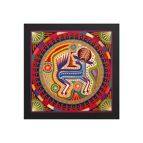 Huichol Yarn Painting Print • L - 354 - Huichol Arts