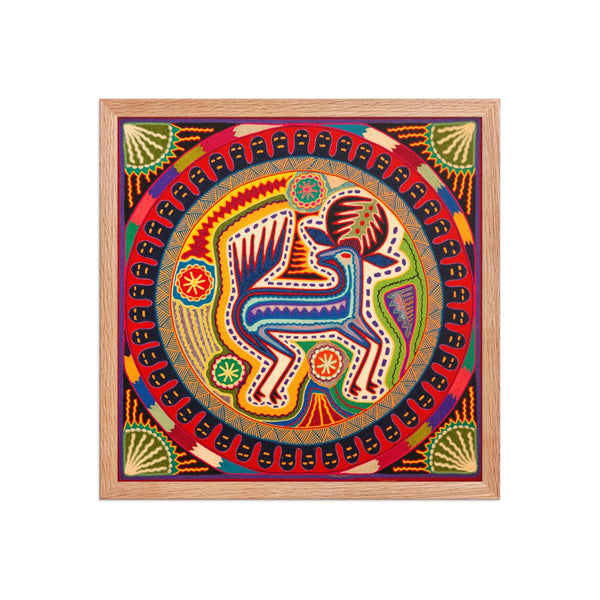 Huichol Yarn Painting Print • L - 354 - Huichol Arts