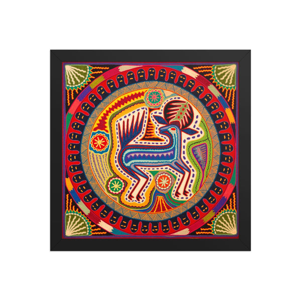 Huichol Yarn Painting Print • L - 354 - Huichol Arts