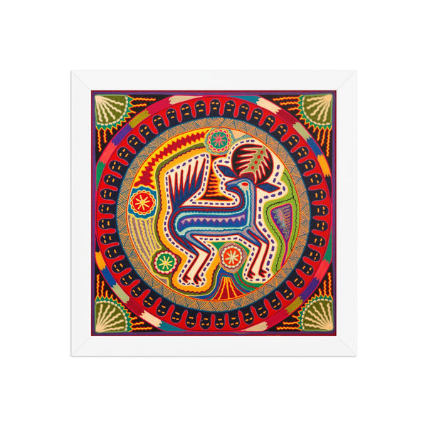 Huichol Yarn Painting Print • L - 354 - Huichol Arts