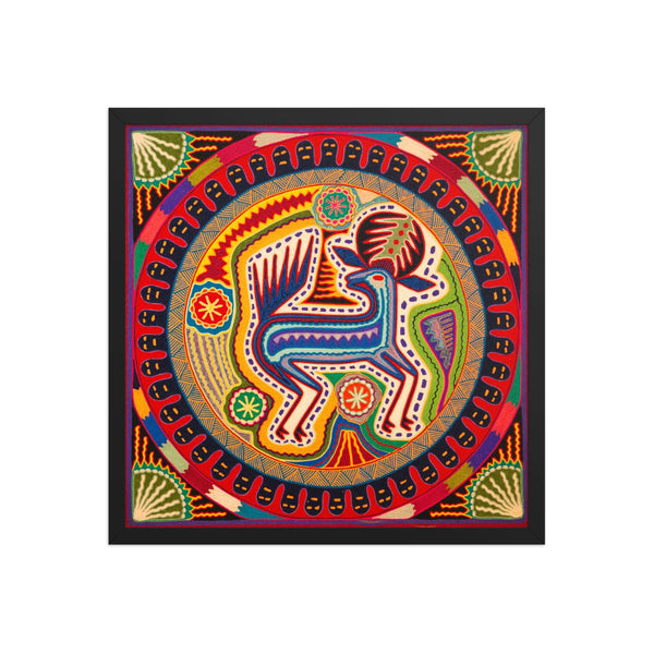 Huichol Yarn Painting Print • L - 354 - Huichol Arts