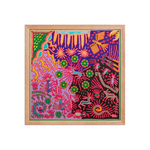 Huichol Yarn Painting Print • L - 355 - Huichol Arts