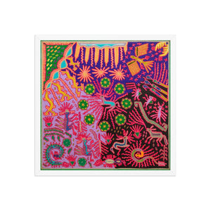 Huichol Yarn Painting Print • L - 355 - Huichol Arts