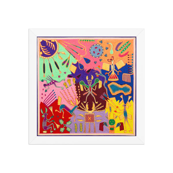 Huichol Yarn Painting Print • L - 357 - Huichol Arts