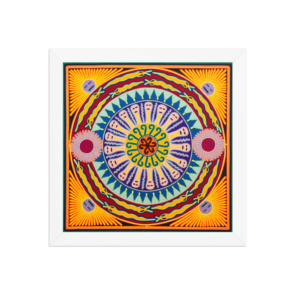 Huichol Yarn Painting Print • L - 358 - Huichol Arts