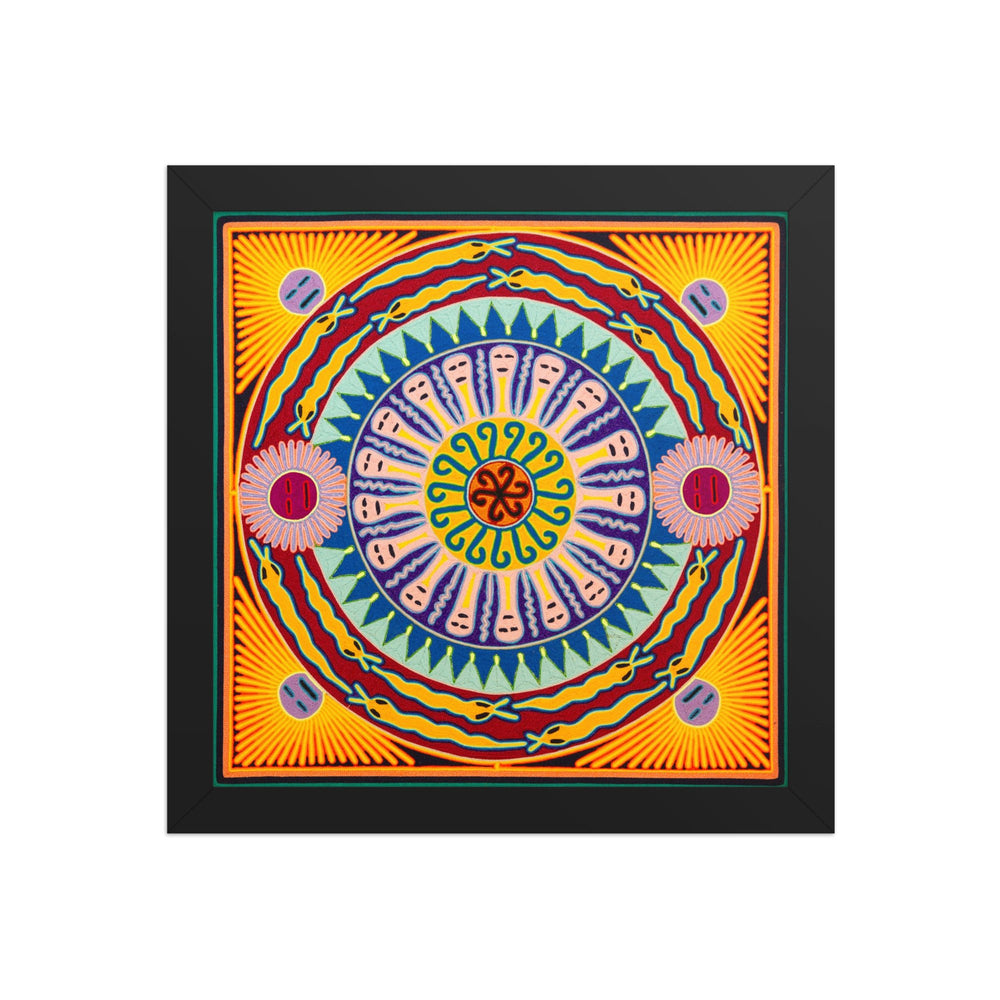 Huichol Yarn Painting Print • L - 358 - Huichol Arts