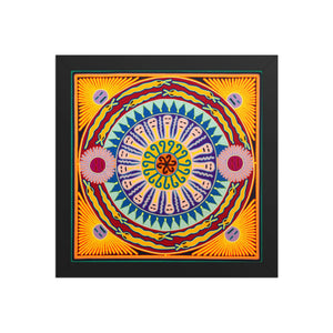 Huichol Yarn Painting Print • L - 358 - Huichol Arts