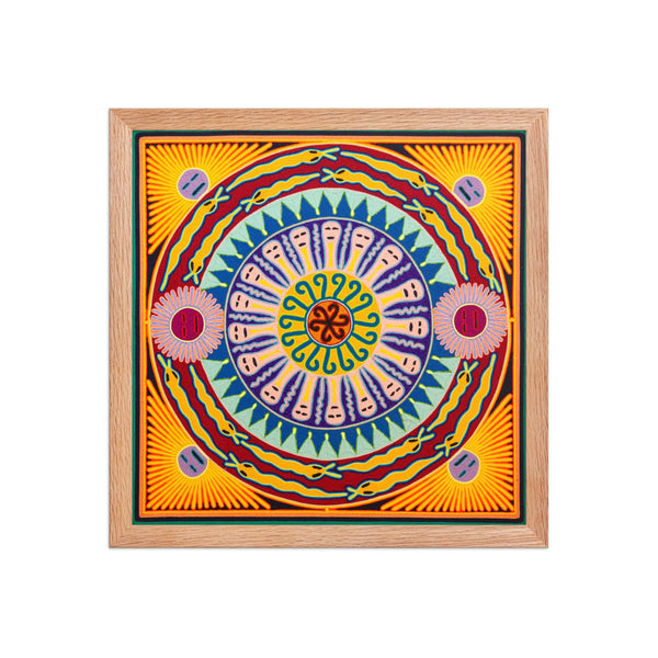 Huichol Yarn Painting Print • L - 358 - Huichol Arts