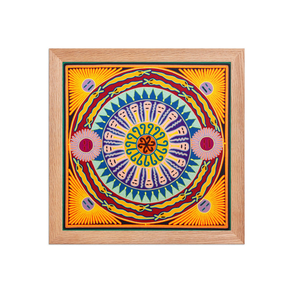 Huichol Yarn Painting Print • L - 358 - Huichol Arts