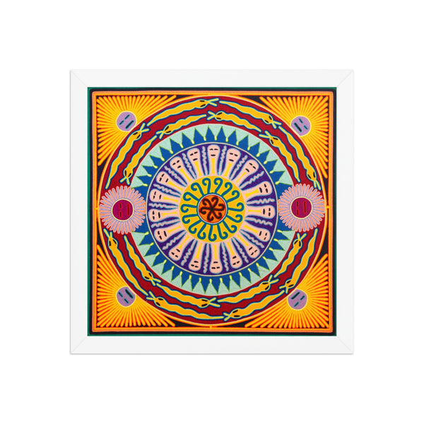 Huichol Yarn Painting Print • L - 358 - Huichol Arts
