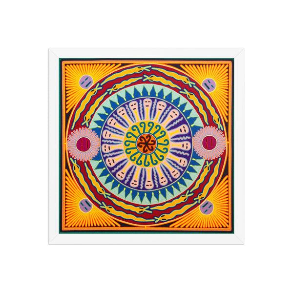 Huichol Yarn Painting Print • L - 358 - Huichol Arts