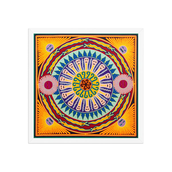 Huichol Yarn Painting Print • L - 358 - Huichol Arts