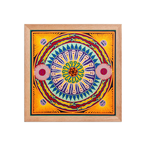 Huichol Yarn Painting Print • L - 358 - Huichol Arts