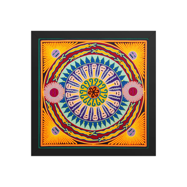 Huichol Yarn Painting Print • L - 358 - Huichol Arts