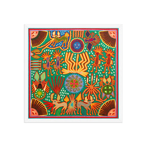 Huichol Yarn Painting Print • L - 359 - Huichol Arts