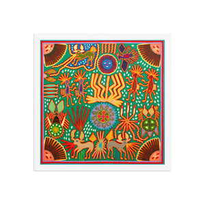 Huichol Yarn Painting Print • L - 359 - Huichol Arts