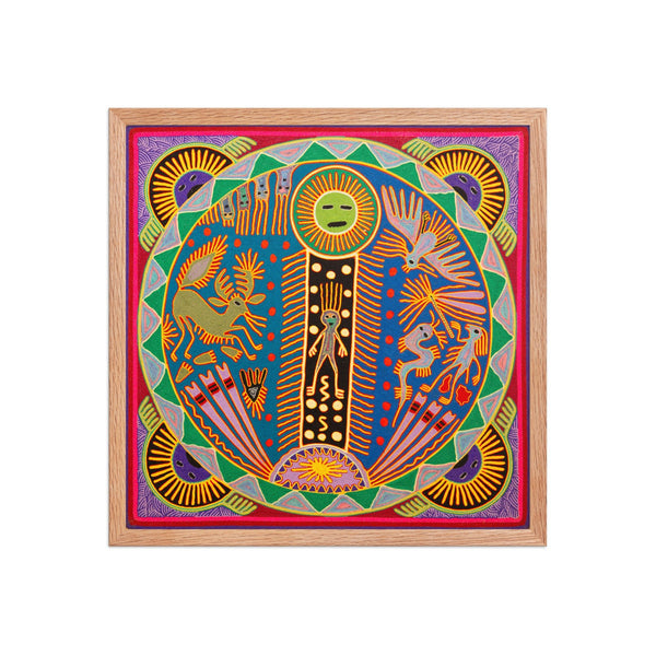 Huichol Yarn Painting Print • L - 360 - Huichol Arts