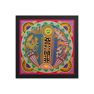 Huichol Yarn Painting Print • L - 360 - Huichol Arts