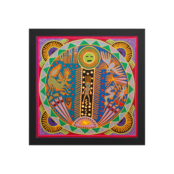 Huichol Yarn Painting Print • L - 360 - Huichol Arts