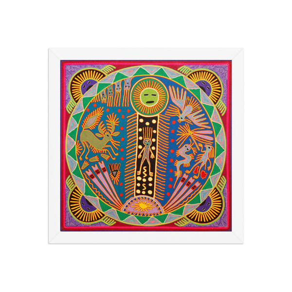 Huichol Yarn Painting Print • L - 360 - Huichol Arts