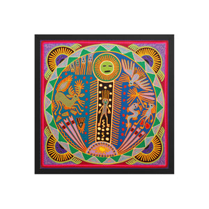 Huichol Yarn Painting Print • L - 360 - Huichol Arts