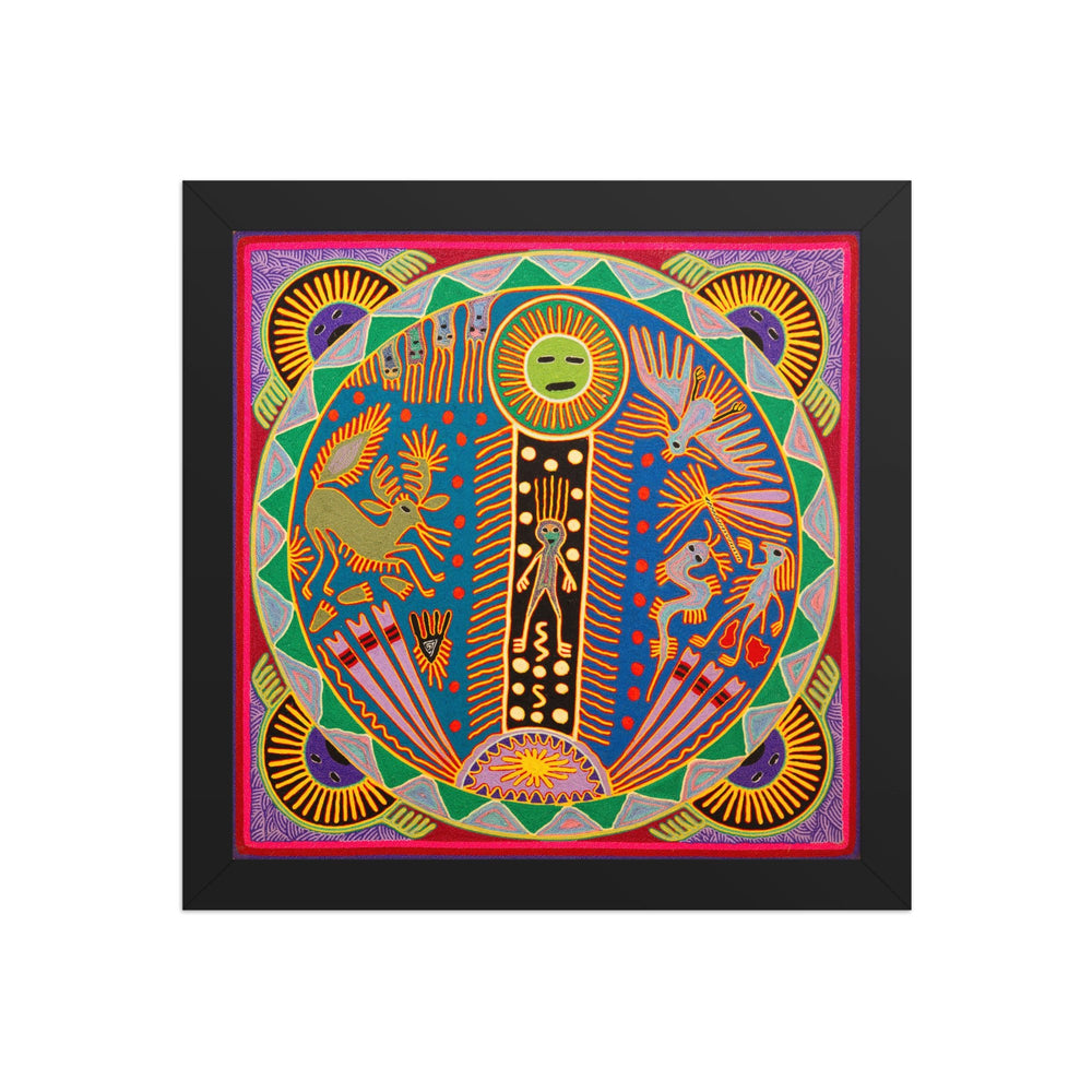 Huichol Yarn Painting Print • L - 360 - Huichol Arts