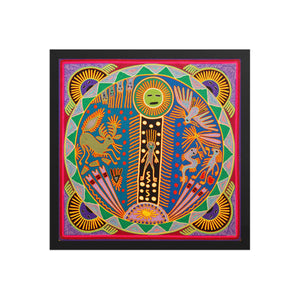 Huichol Yarn Painting Print • L - 360 - Huichol Arts