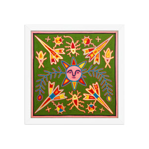 Huichol Yarn Painting Print • L - 362 - Huichol Arts