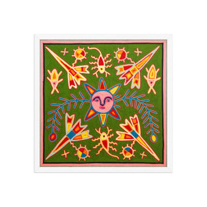 Huichol Yarn Painting Print • L - 362 - Huichol Arts