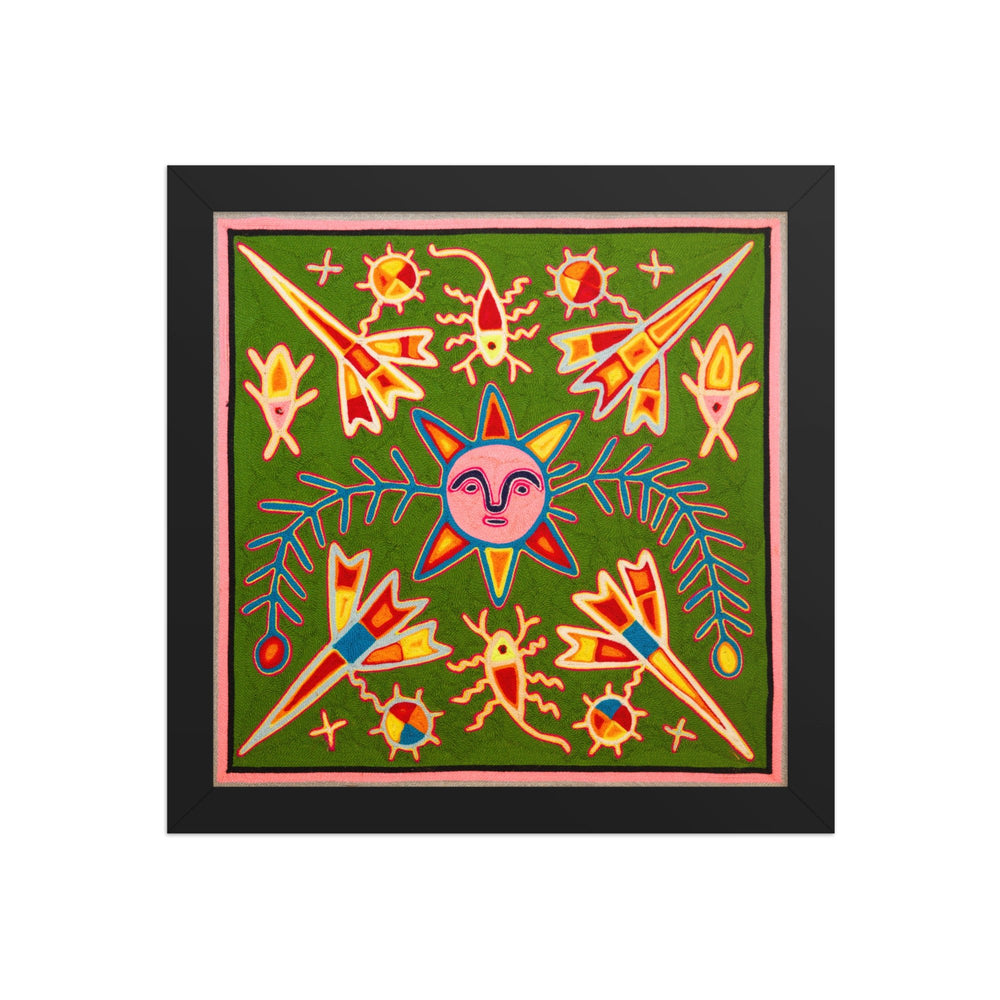 Huichol Yarn Painting Print • L - 362 - Huichol Arts