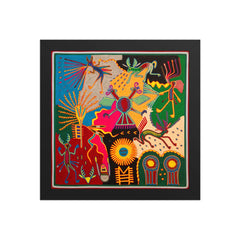 Huichol Yarn Painting Print • L - 364 - Huichol Arts
