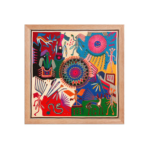 Huichol Yarn Painting Print • L - 365 - Huichol Arts