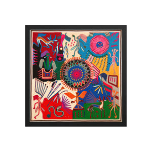 Huichol Yarn Painting Print • L - 365 - Huichol Arts