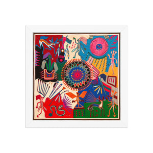 Huichol Yarn Painting Print • L - 365 - Huichol Arts