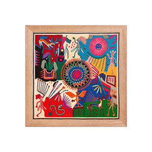 Huichol Yarn Painting Print • L - 365 - Huichol Arts