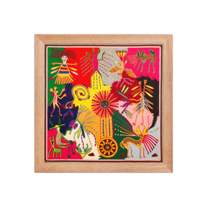Huichol Yarn Painting Print • L - 366 - Huichol Arts