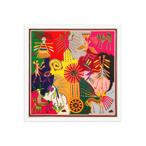 Huichol Yarn Painting Print • L - 366 - Huichol Arts