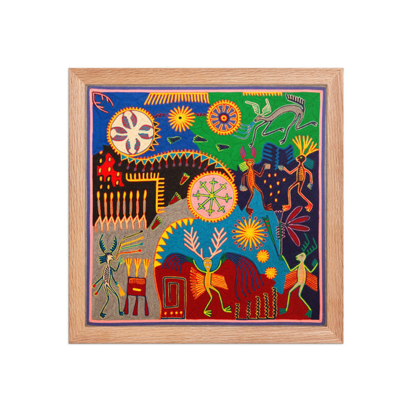 Huichol Yarn Painting Print • L - 368 - Huichol Arts
