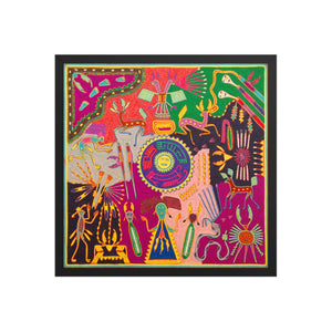 Huichol Yarn Painting Print • L - 370 - Huichol Arts