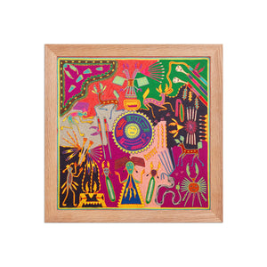 Huichol Yarn Painting Print • L - 370 - Huichol Arts