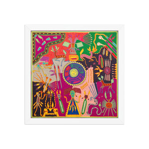 Huichol Yarn Painting Print • L - 370 - Huichol Arts
